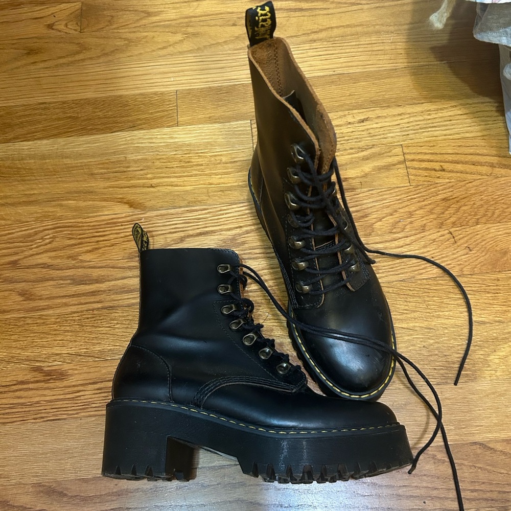 Women’s Dr. Martens black combat boots